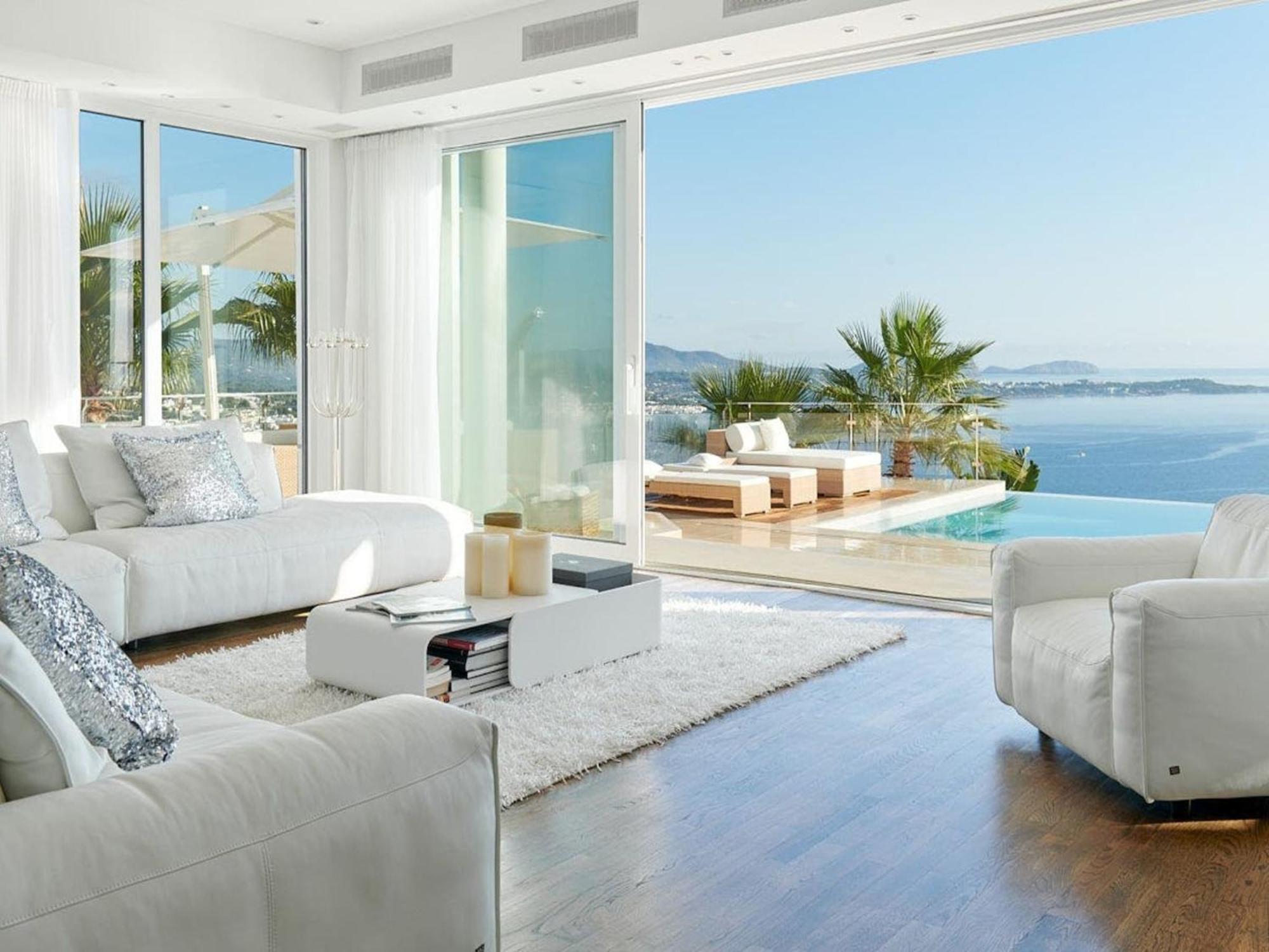 Lavish Villa With Infinity Pool And Views Santa Eulária des Riu Exterior foto